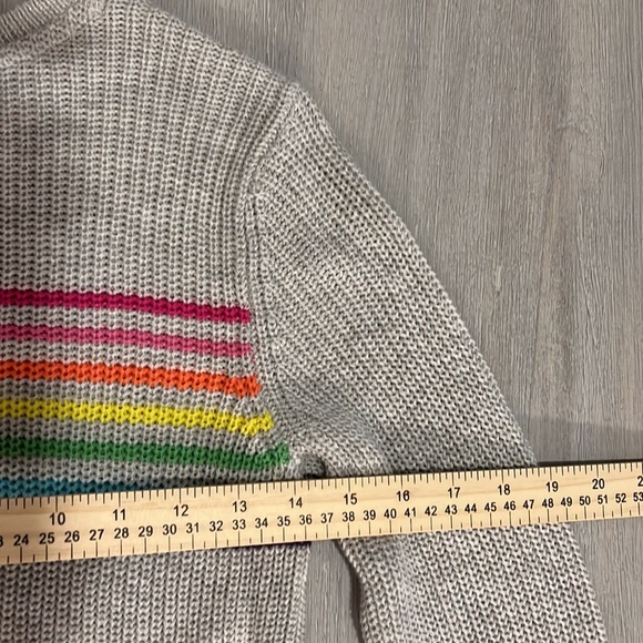 Girls NWT Rainbow Knit Sweater Dress SIZE 14 - Picture 7 of 7